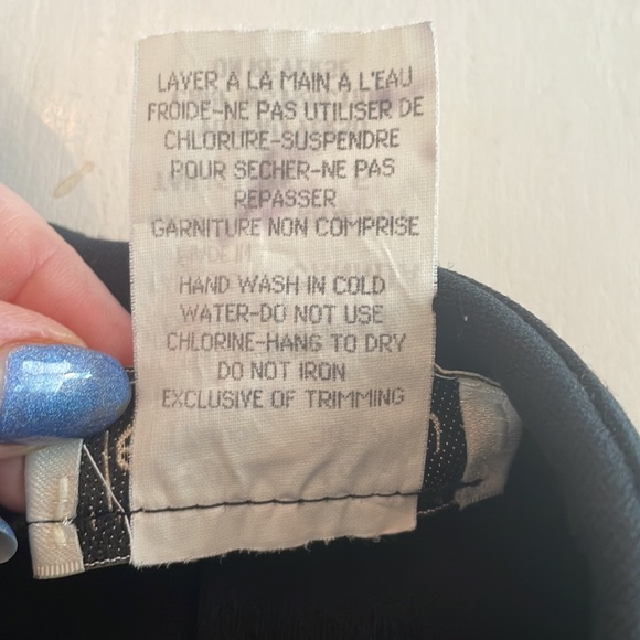 Le Chateau Black Mini Skirt Size 5 Vintage Skirt - Picture 3 of 4